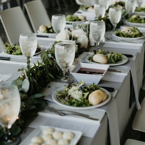 Simone + Jake’s Contemporary Museum Wedding Reception